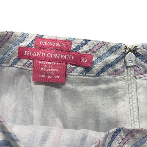 Island Company Oceano Linen Maxi Skirt in Junkanoo Womens Sz XS Boho Casual - Picture 3 of 12